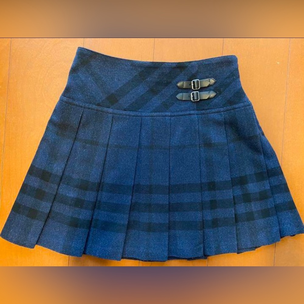 Burberry Plaid Gingham Mini Skirt